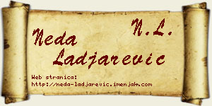 Neda Lađarević vizit kartica